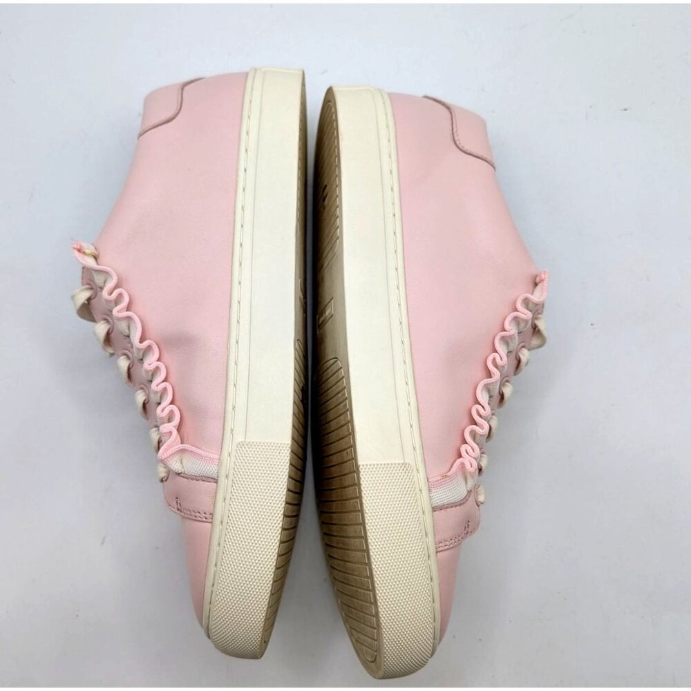 Tory Burch Sport Pink and White Ruffle Sneakers Women's 9M - Picture 11 of 11